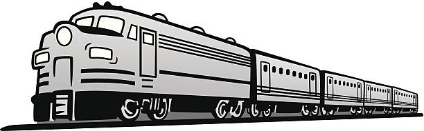 illustrazioni stock, clip art, cartoni animati e icone di tendenza di classico diesel treno - diesel locomotive