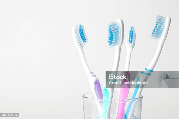 Toothbrushes Stock Photo - Download Image Now - Toothbrush, Dental Equipment, White Background