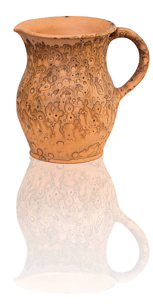 istock Traditional clay jug isolated on white 481775543