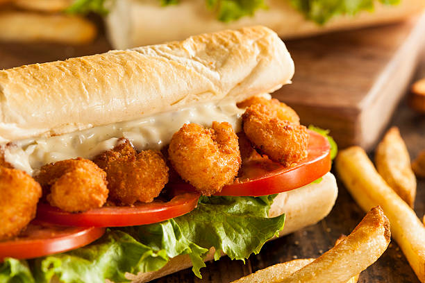 istock Homemade Shrimp Po Boy Sandwich 481775559