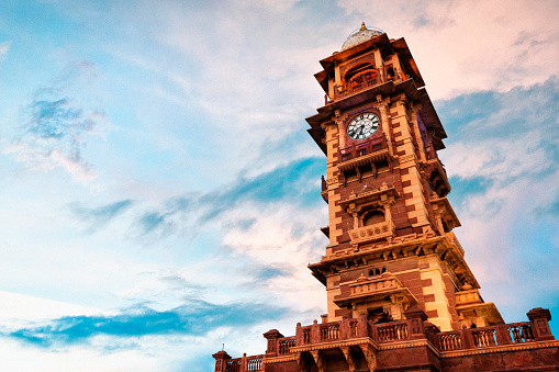 Famous Ghanta ghar Clock tower in Jodhpur, Rajasthan, India.