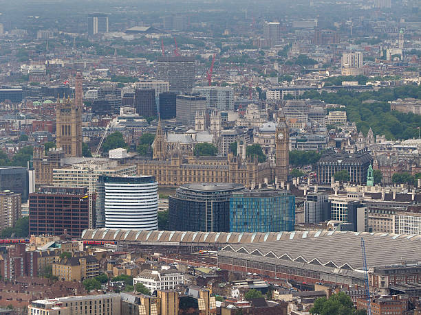istock Aerial view of London 481776596