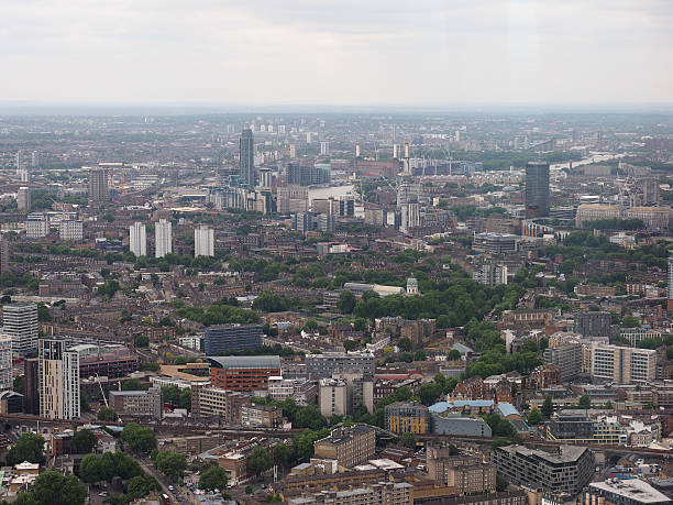 istock Aerial view of London 481776648