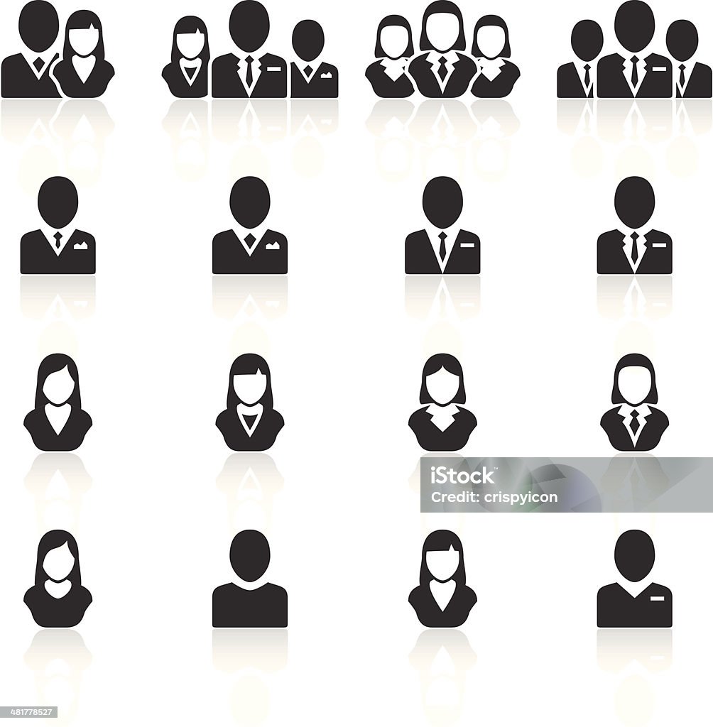 Management icons A set of simple, black icons for personal and professional projects. Icon Symbol stock vector