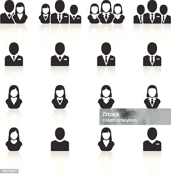 Management Icons Stock Illustration - Download Image Now - Icon Symbol, Suit, Men