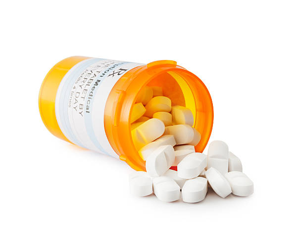 verschreibungspflichtige medikamente - rx pill prescription symbol stock-fotos und bilder