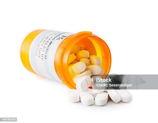 Prescription Drugs Stock Photo - Download Image Now - White Background, Pill Bottle, Prescription Medicine