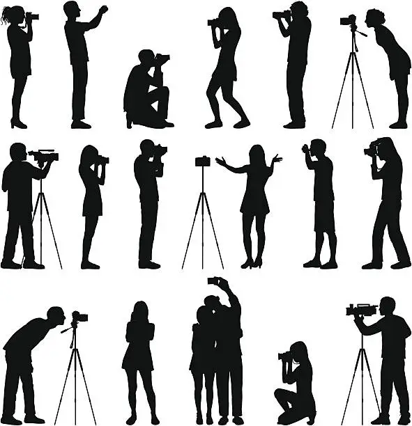 Vector illustration of Photographers