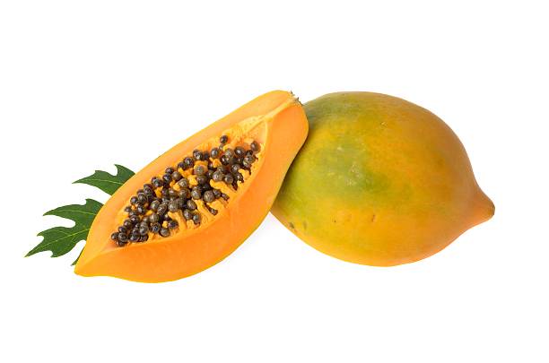 istock Papaya isolated on white background 481790580