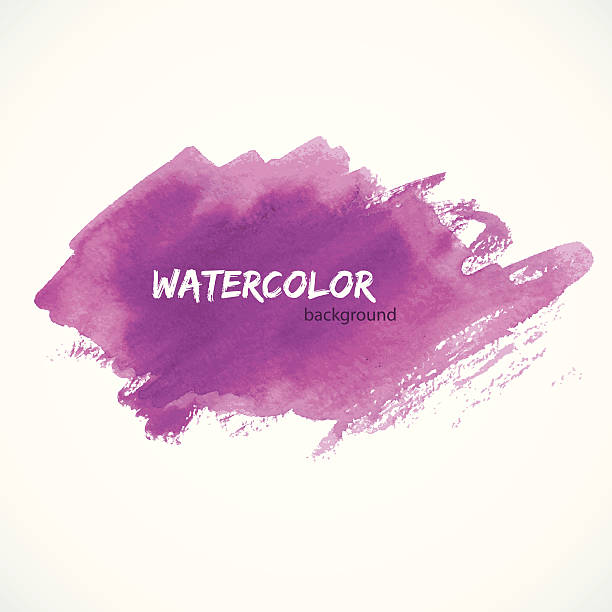 Watercolor design Vector illustration (eps 10) of Watercolor design brushed background stock illustrations