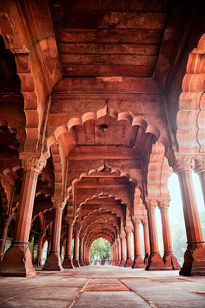 Diwan-i-Am at the Red Fort in Delhi, India stock photo