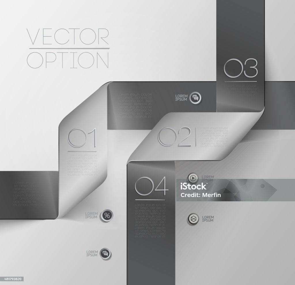 Vector Background Number Design elements  for options Design elements  for options 2015 stock vector