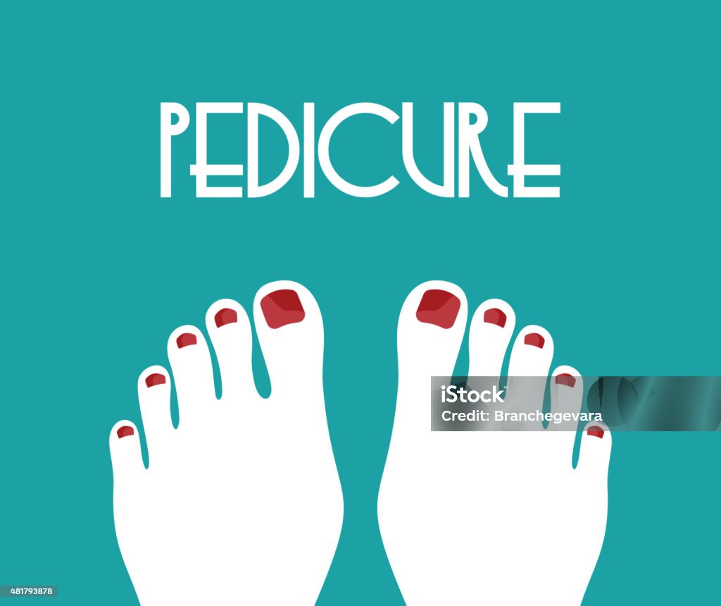 Pedicure concept 2015 stock vector