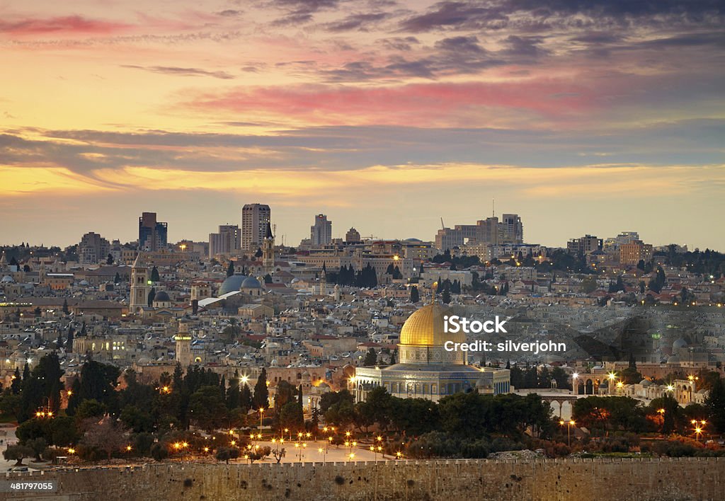 View to Jerusalem old city. Israel Jerusalem Stock Photo