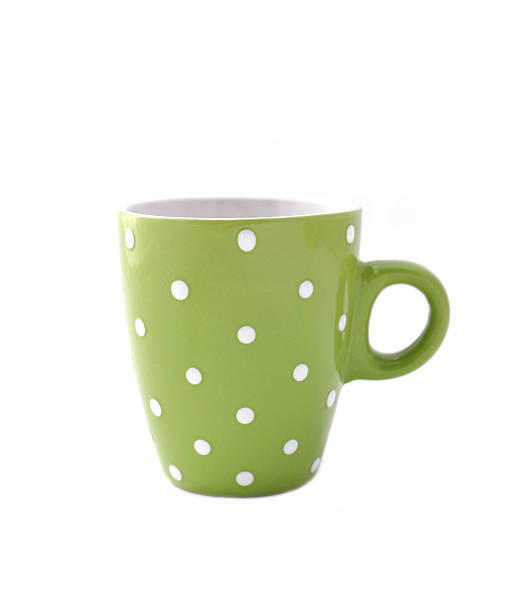 caneca de cerâmica - coffee cup isolated cappuccino multi colored imagens e fotografias de stock