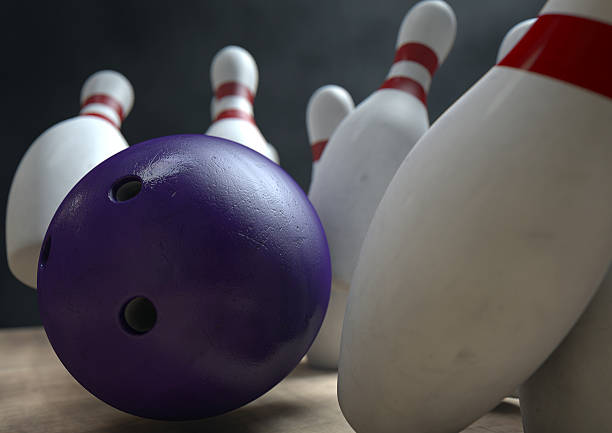 istock Ten Pin Bowling Pins And Ball 481800338