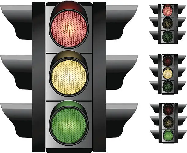 Vector illustration of Traffic Lights