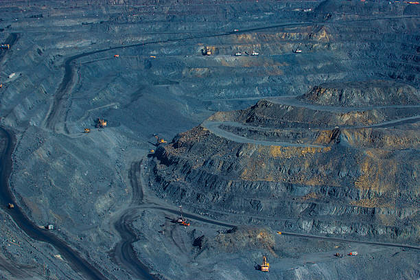 istock rock formations in huge quarries of ore together with  technique 481801574