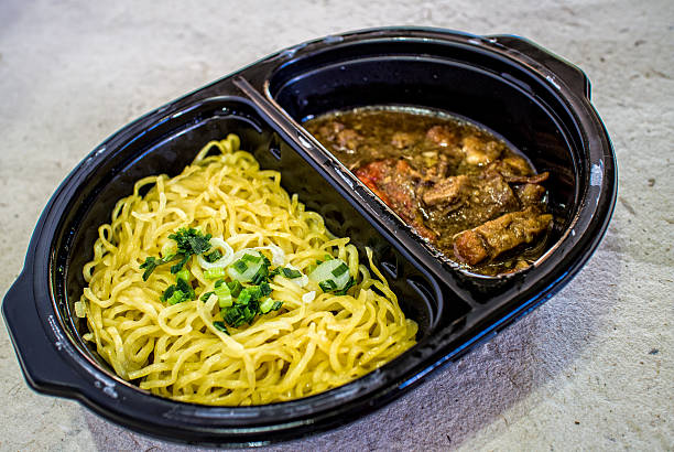 istock chinese egg noodles and roasted duck 481803338