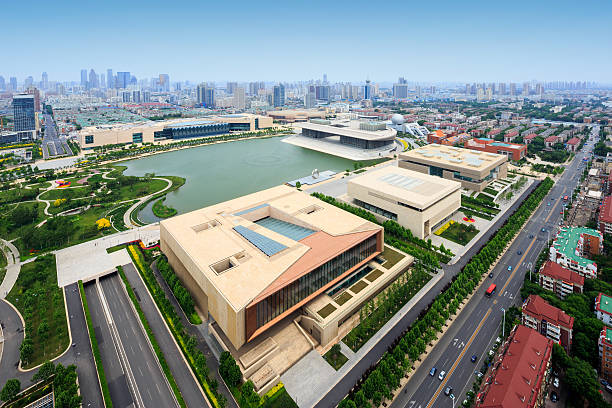 istock Panoramic skyline and modern buildings of tianjin 481806544