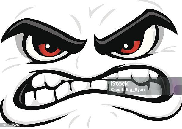 Angry Face Stock Illustration - Download Image Now - Eye, Displeased, Anger