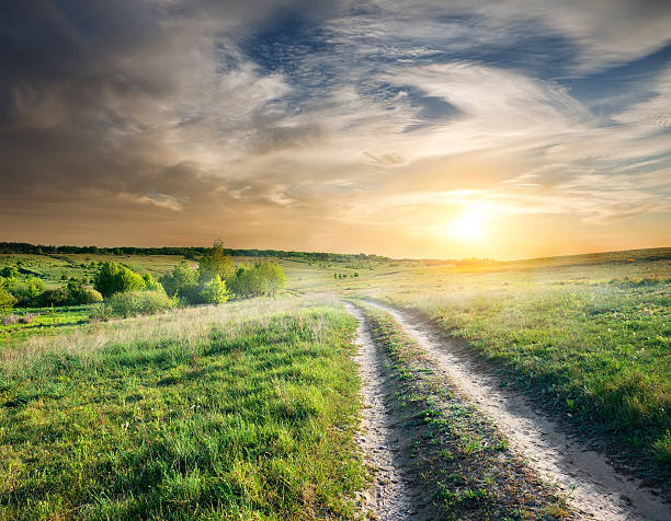 istock Country road at sunset 481809007