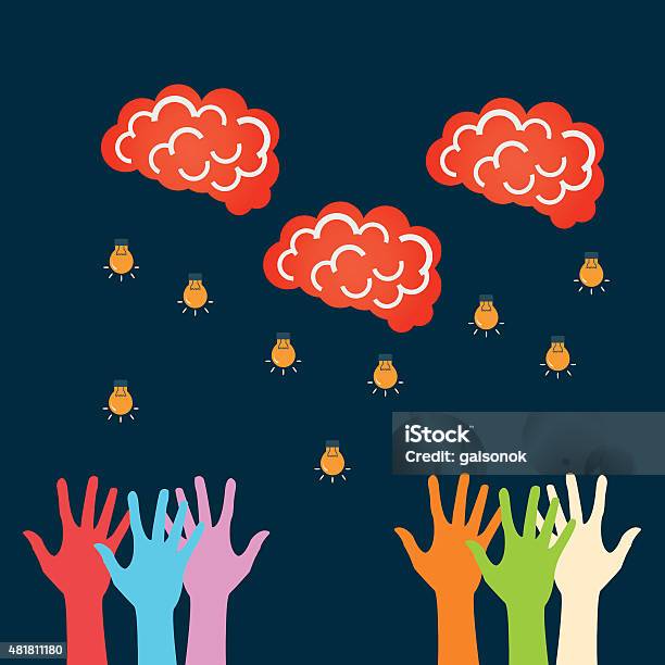 Brainstorming Abstract Vector Flat Abstract Concept Of Brainstorming Eps Stock Illustration ...