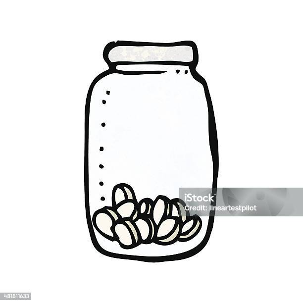 Cartoon Jar Of Pills Stock Illustration - Download Image Now - Bizarre, Clip Art, Cultures