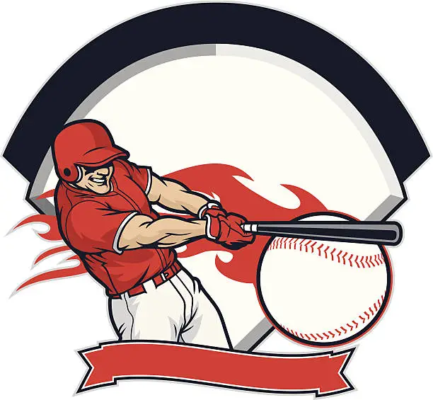Vector illustration of New Baseball Player