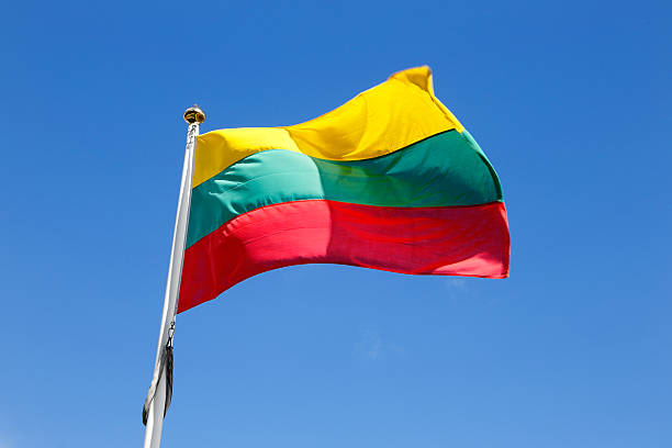 bandeira lituânia - bandeira da lituânia - fotografias e filmes do acervo