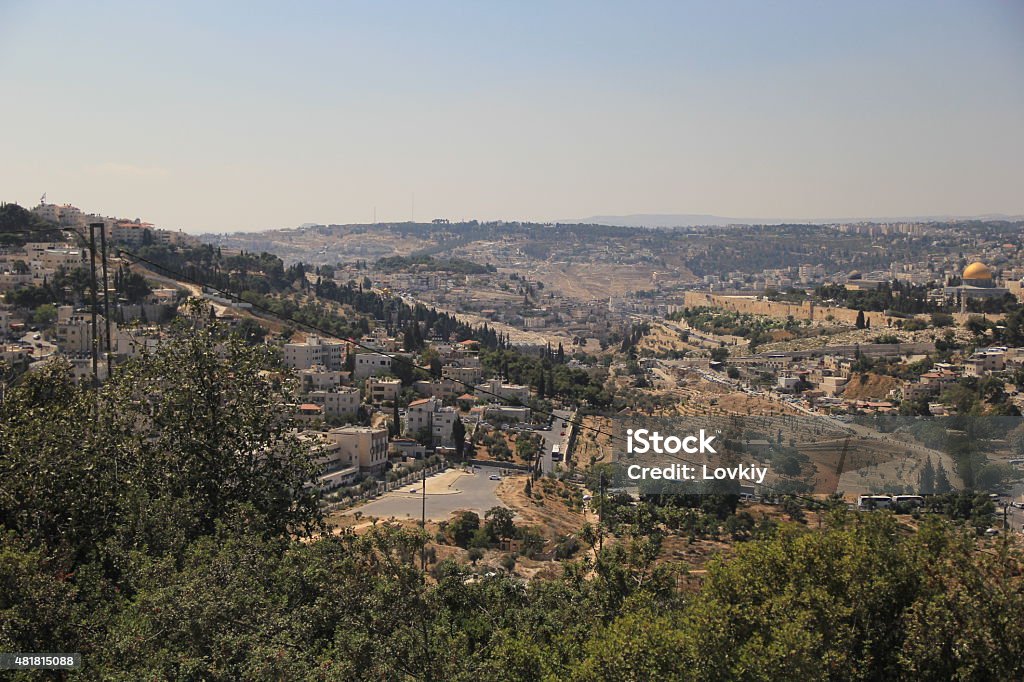 The Eternal City View of Jerusalem from the Mount of Olives 2015 Stock Photo