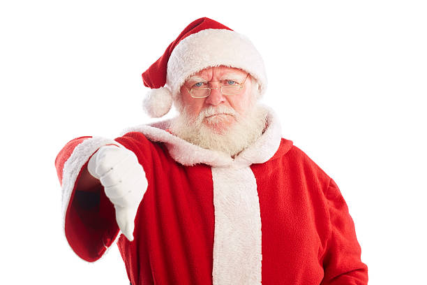 istock Upset santa claus showing thumbs down 481820780