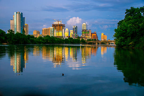 istock Dusk Austin, Texas USA 2015 Skyline Cityscape Downtown Growing 481822038