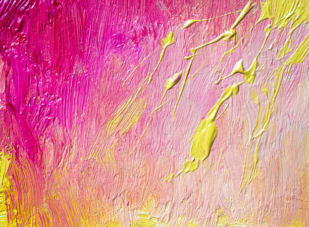 istock Wet oil paint on palette macro texture. 481822140
