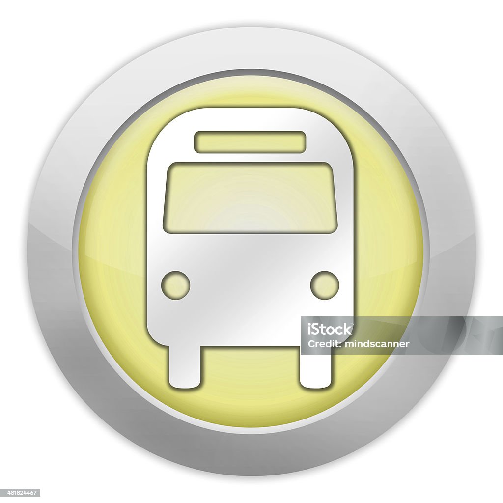 Icon/Button/Piktogramm "Bus / Ground Transportation" - Lizenzfrei Bedienungsknopf Stock-Illustration