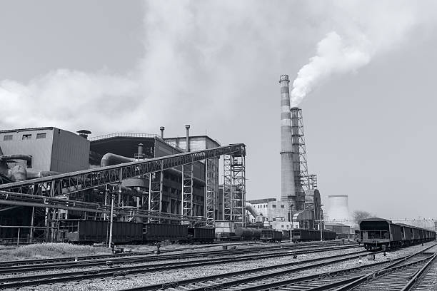istock Steel mills smoke pollution 481824640