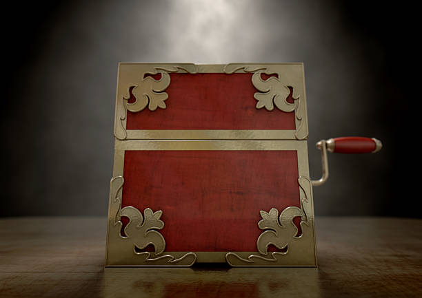istock Close Jack-In-The-Box Antique 481832256