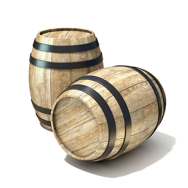 istock Wooden wine barrels 481832362