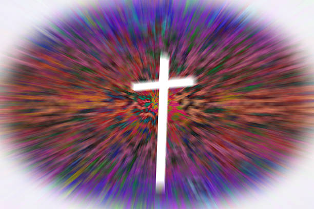 istock The Crucifix  with a surreal background with copy space 481832818