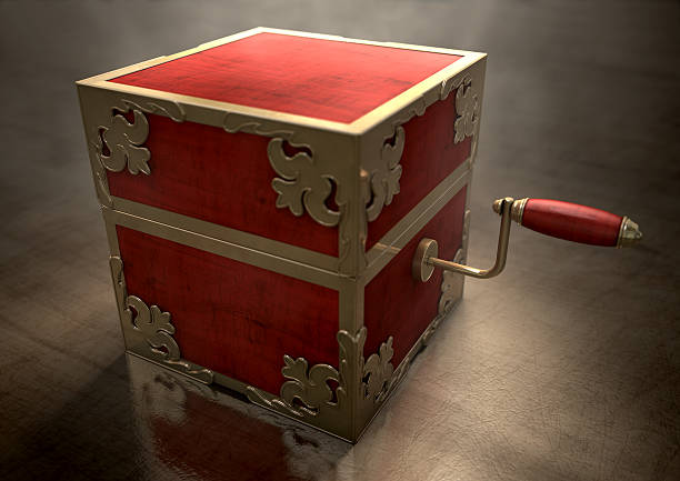 istock Close Jack-In-The-Box Antique 481837504