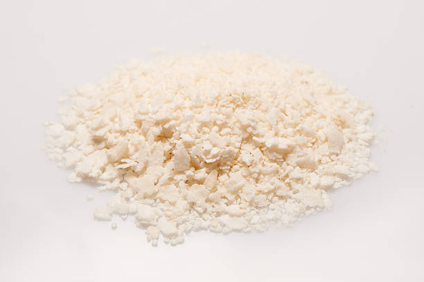 istock Pile of rice flakes on the white background 481837956