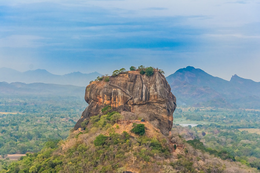 Sigiriya Rock FortressView From Pidurangala Rock.Sigiriya is UNESCO listed World Heritage Site in Sri Lanka