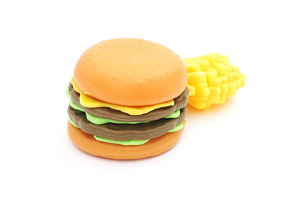 istock plastic toy hamburger  and french fried 481844294
