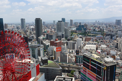 Osaka Cityscape in Japan. 