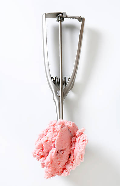 istock Scoop of pink ice cream 481853862