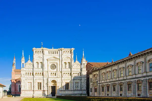 The Certosa di Pavia Monastery. Lombardy, Italy