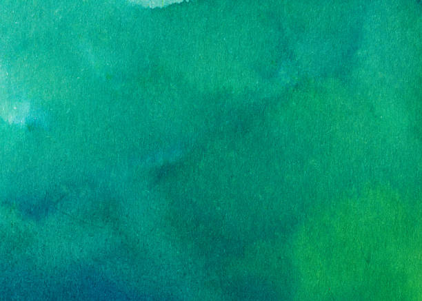 istock Blue and green hand painted background 481856958