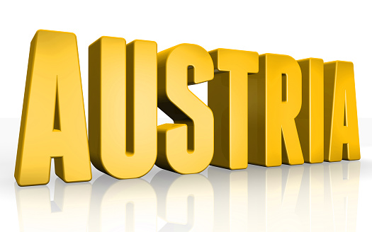 Austria Text 3d Austria Text On White Background Stock Photo - Download Image Now ...