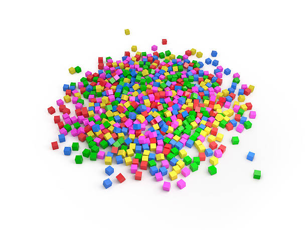 istock Heap of cubes, 3D 481857240