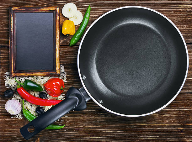 istock rice with vegetables next to a frying pan 481857549